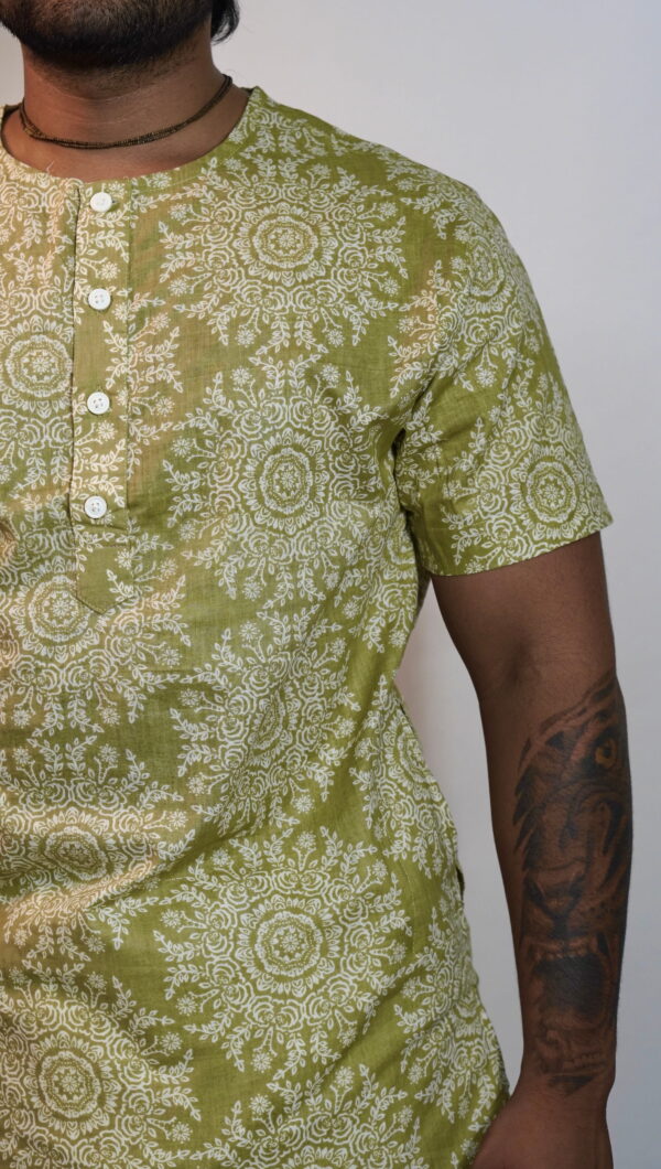 Beige Charm – Classic Cotton Printed kurta