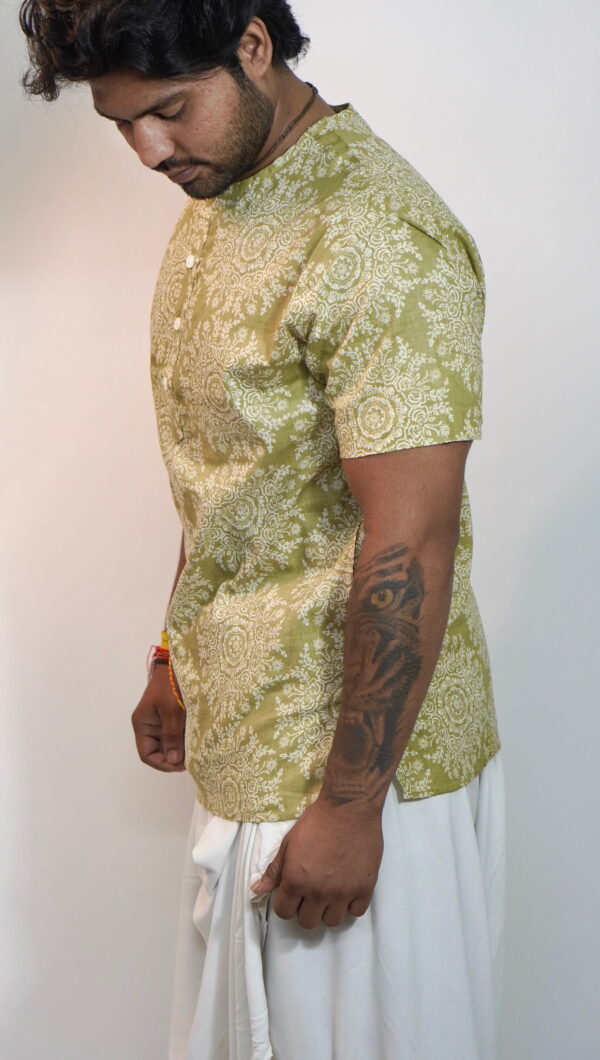 Beige Charm – Classic Cotton Printed kurta