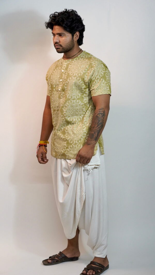 Beige Charm – Classic Cotton Printed kurta